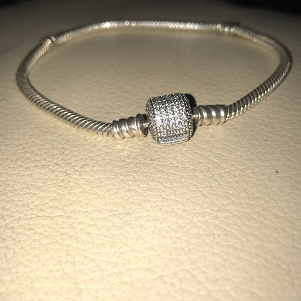 Pandora Bracelet With Diamond Charm